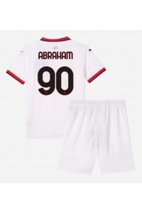 Fotbalové Dres AC Milan Tammy Abraham #90 Dětské Venkovní Oblečení 2024-25 Krátký Rukáv (+ trenýrky)